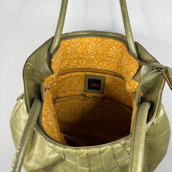 HOBO Green Leather Shoulder Bag - Picture 3 of 8